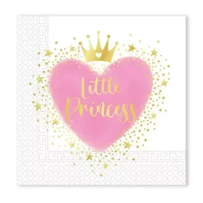 Procos - Χαρτοπετσέτες Little Princess 20 Pieces, 33X33 cm 96478