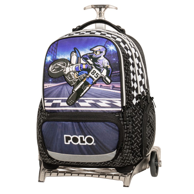 Polo - Σακίδιο Τρόλεϊ Freely Με Αποσπώμενη Βάση, Motorcycle 2026 9-65-055-8422 + Δώρο Διορθωτική Ταινία Edding