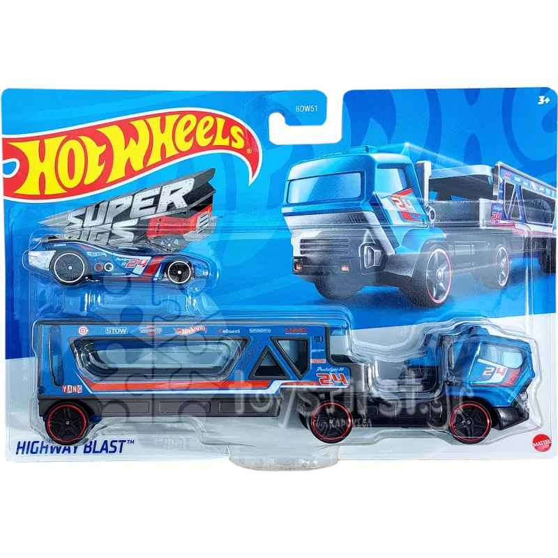 Mattel Hot Wheels - Σούπερ Νταλίκα, Highway Blast CGC20 (BDW51)