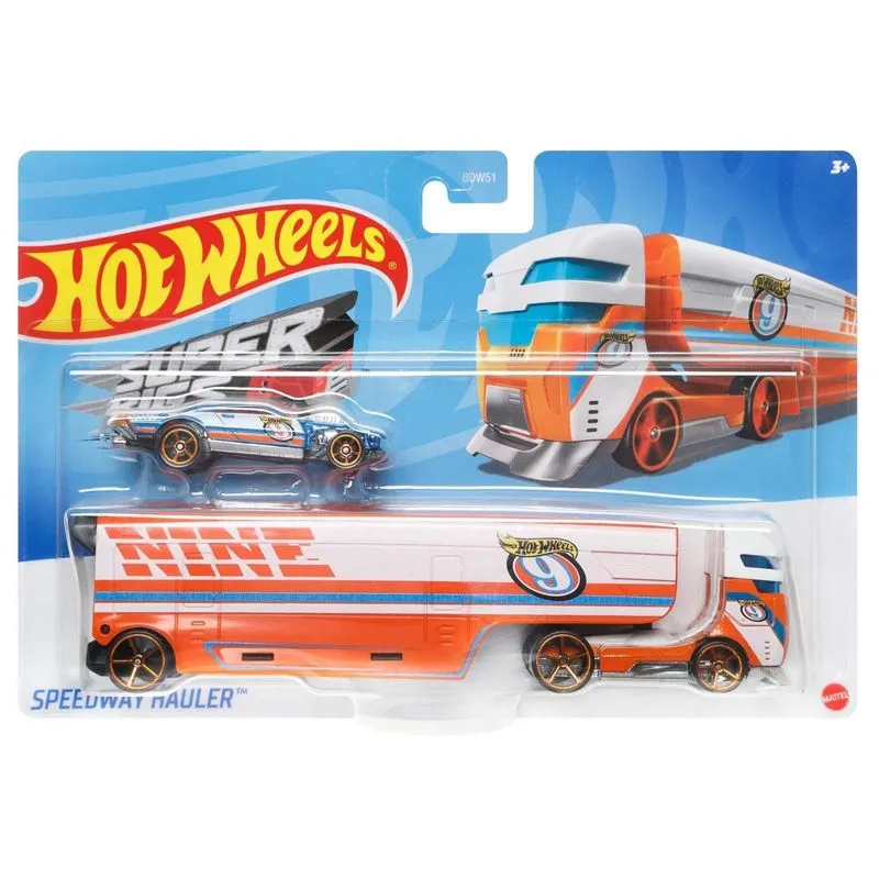 Mattel Hot Wheels - Super Rigs, Speedway Hauler DKF82 (BDW51)