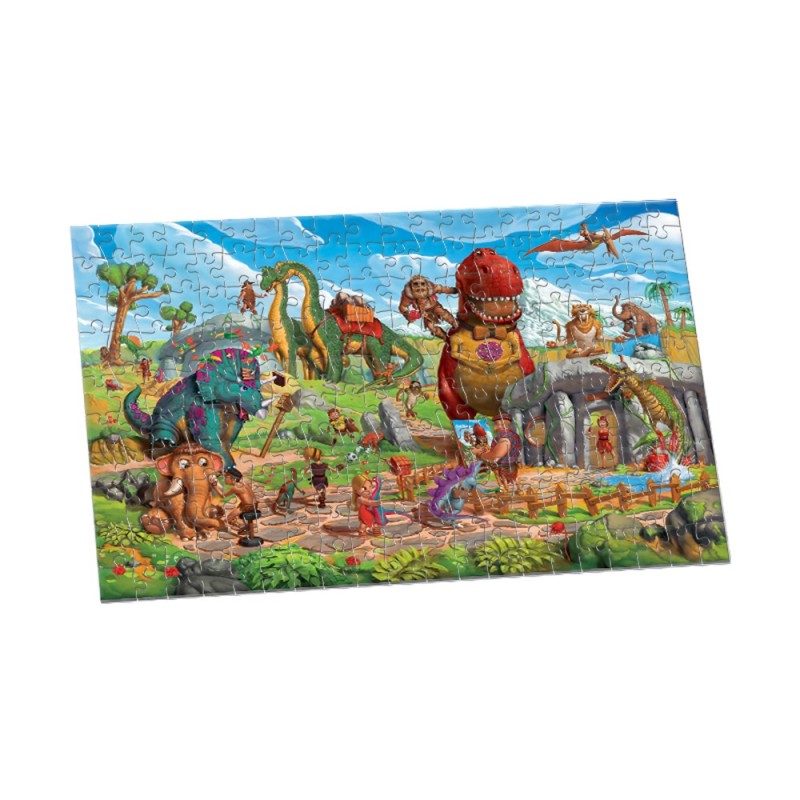 Desyllas Games - Comic Puzzle, Το Χωριό Των Δεινοσαύρων 200 Pcs 100824