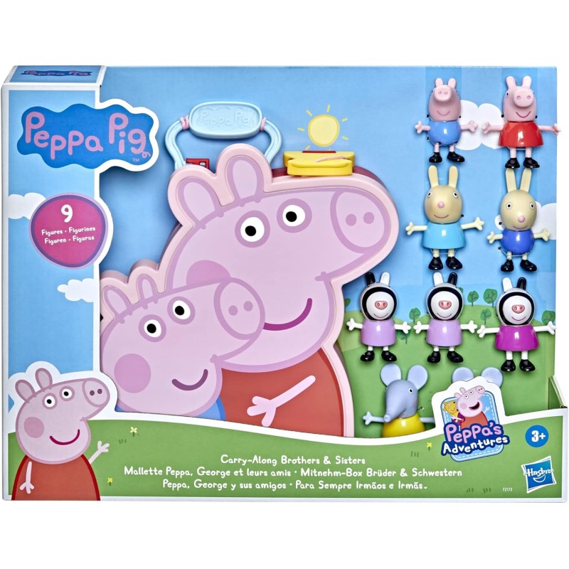 Hasbro - Peppa Pig, Carry Along Brothers And Sisters F2173