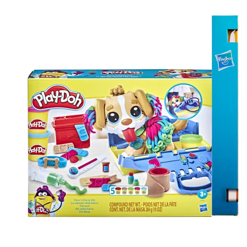 Παιχνιδολαμπάδα Hasbro Play-Doh - Care 'N Carry Vet F3639