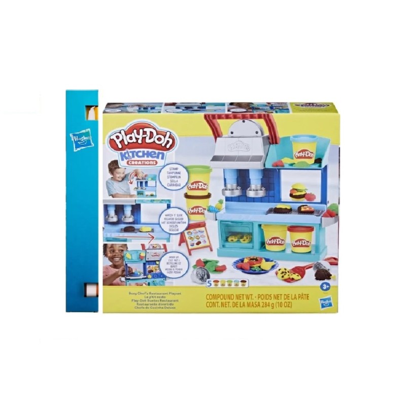 Παιχνιδολαμπάδα Hasbro Play-Doh - Kitchen Creations Busy Chefs Restaurant Playset F8107