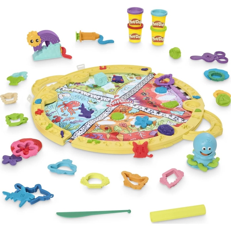 Παιχνιδολαμπάδα Hasbro Play Doh - Fold N Go Playmat F9143