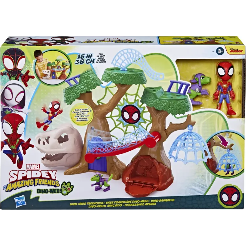 Hasbro - Spidey And His Amazing Friends Dino Webs Playset F9477