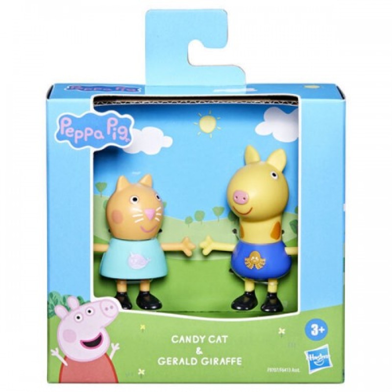 Hasbro - Peppa Pig, Φιγούρες Candy Cat And Gerald Giraffee F9707