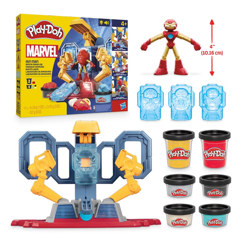 Παιχνιδολαμπάδα Hasbro Play Doh - Iron Man Stark Lab Playset G0035