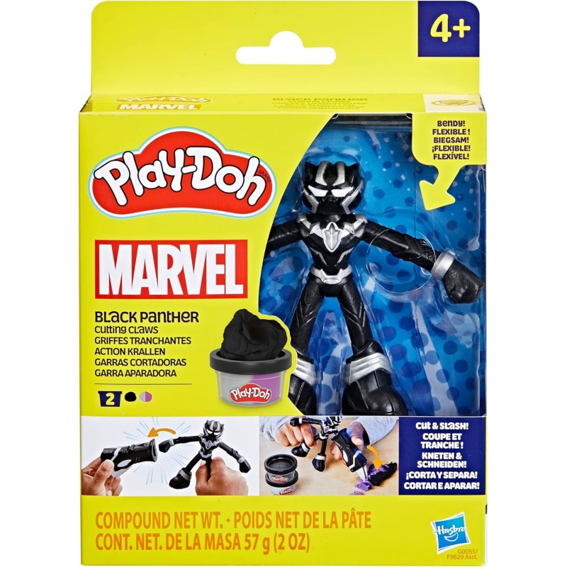 Hasbro Play Doh - Cutting Claws, Black Panther G0055 (F9829)