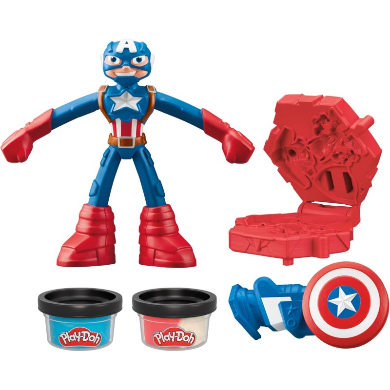 Hasbro Play Doh - Stamping Shield, Captain America G0056 (F9829)