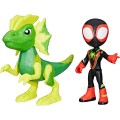 Hasbro - Marvel Spidey and His Amazing Friends, Dino Webs, Miles "Spin" Morales & Marvels Electrosaurus G0121 (F9478)