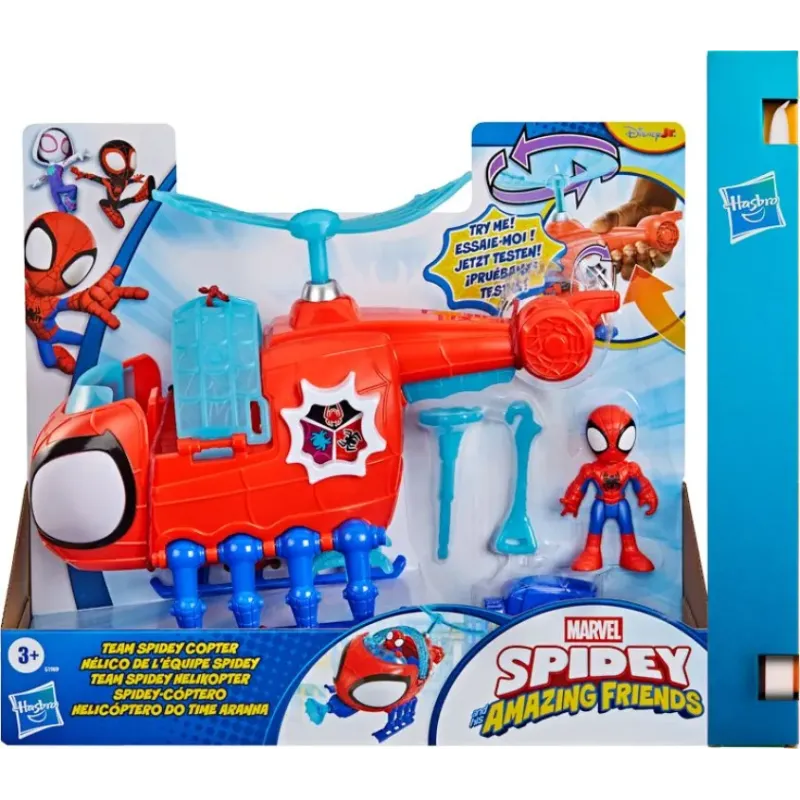 Παιχνιδολαμπάδα Hasbro Marvel - Spidey And His Amazing Friends, Team Spidey Copter G1969
