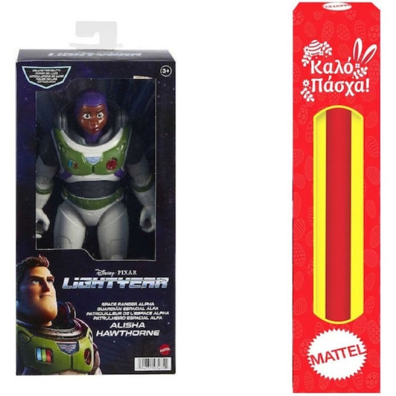 Παιχνιδολαμπάδα Mattel Lightyear - Μεγάλη Φιγούρα, Space Ranger Alpha, Alisha Hawthorne HHR10 (HHK29)