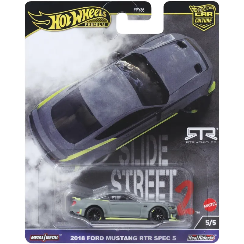 Mattel Hot Wheels – Συλλεκτικό Αγωνιστικό Αυτοκινητάκι, Car Culture Circuit, 2018 Ford Mustang RTR Spec 5 (5/5) HKC85 (FPY86)