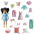 Mattel Polly Pocket - Νέα Κούκλα Με Μόδες Μεσαίο Pack, Χαλάρωση Στο Σπίτι HKV92 (HKV88)