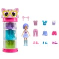 Mattel Polly Pocket - Κούκλα Με Μόδες Σε Κύλινδρο, Cat HKW07 (HKW04) 