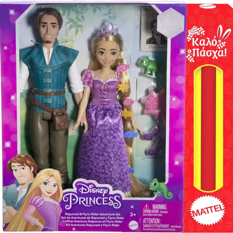 Παιχνιδολαμπάδα Mattel Disney Princess - Rapunzel & Flynn Rider HLW39