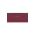 Adbook - Πλάγιο Εβδομαδιαίο Ημερολόγιο Spiral Planner 2025, Bordeaux 13.5x30.5 HM-2000