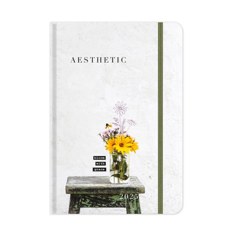 Adbook - Ημερήσιο Ημερολόγιο Aesthetic 2025, Bloom With Grace 14x21 HM-3424