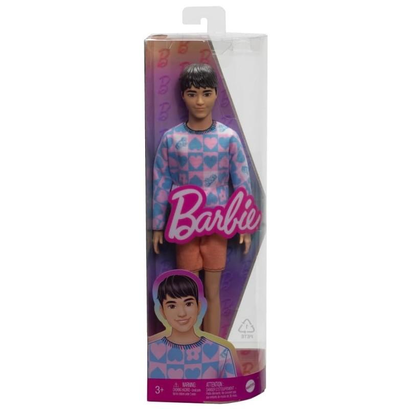 Mattel Barbie - Ken Fashionistas Doll, No.219 Multi-Colour HRH24 (DWK44)
