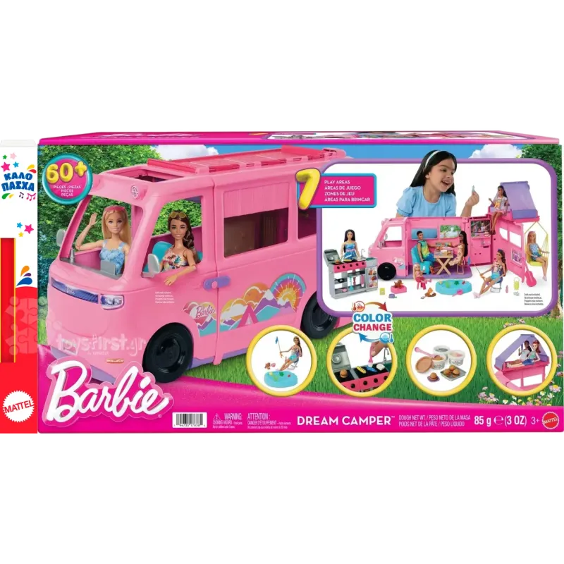 Παιχνιδολαμπάδα Mattel - Barbie Dream Camper HRJ78