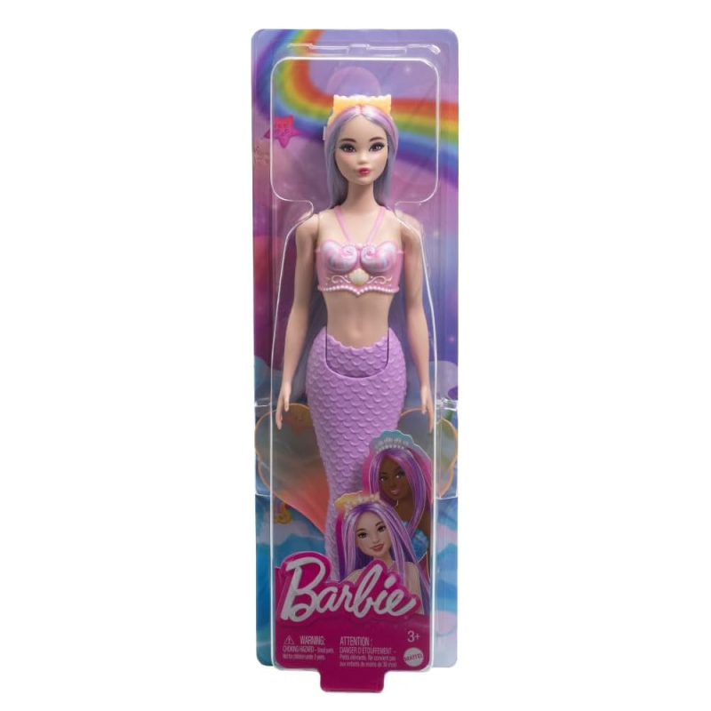 Mattel Barbie - Dreamtopia Barbie ,  Mermaid Doll Purple HRR06 (HRR02)