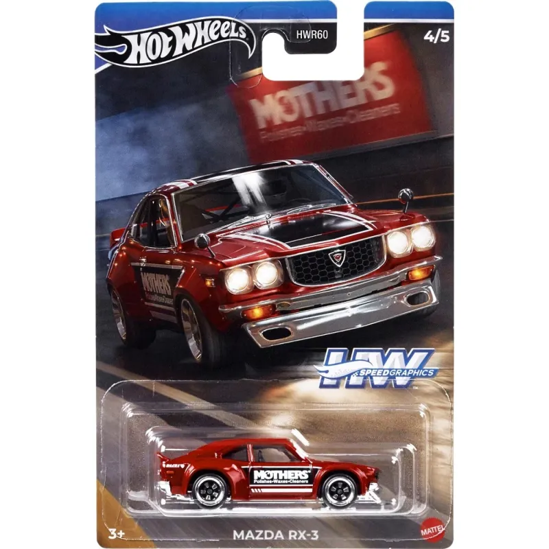 Mattel Hot Wheels - HW Speed Graphics, Mazda Rx-3 (4/5) HRT07 (HWR60)