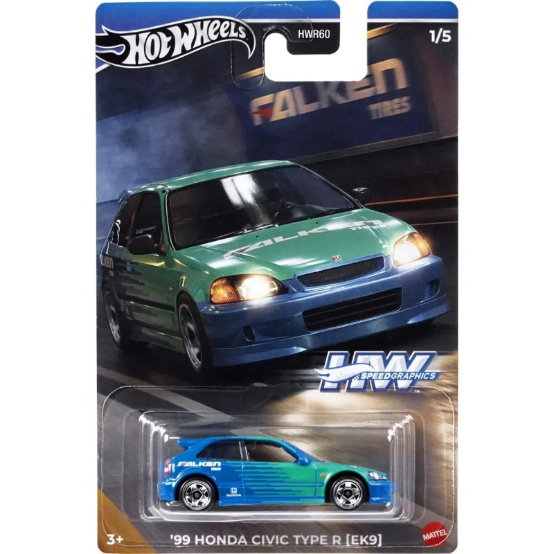 Mattel Hot Wheels - HW Speed Graphics,΄99 Honda Civic Type R (EK9) (1/5) HRT09 (HWR60)