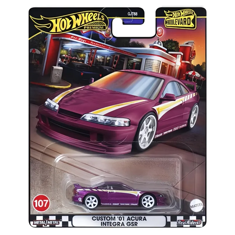 Mattel Hot Wheels - Αυτοκινητάκι Premium Boulevard, Custom '01 Acura Integra GSH N107 HRT77 (GJT68)