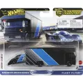 Mattel Hot Wheels - Νταλίκα Με Αυτοκινητάκι, Team Transport Sauber Mercedes C9 & Fleet Flyer HRV41 (FLF56)