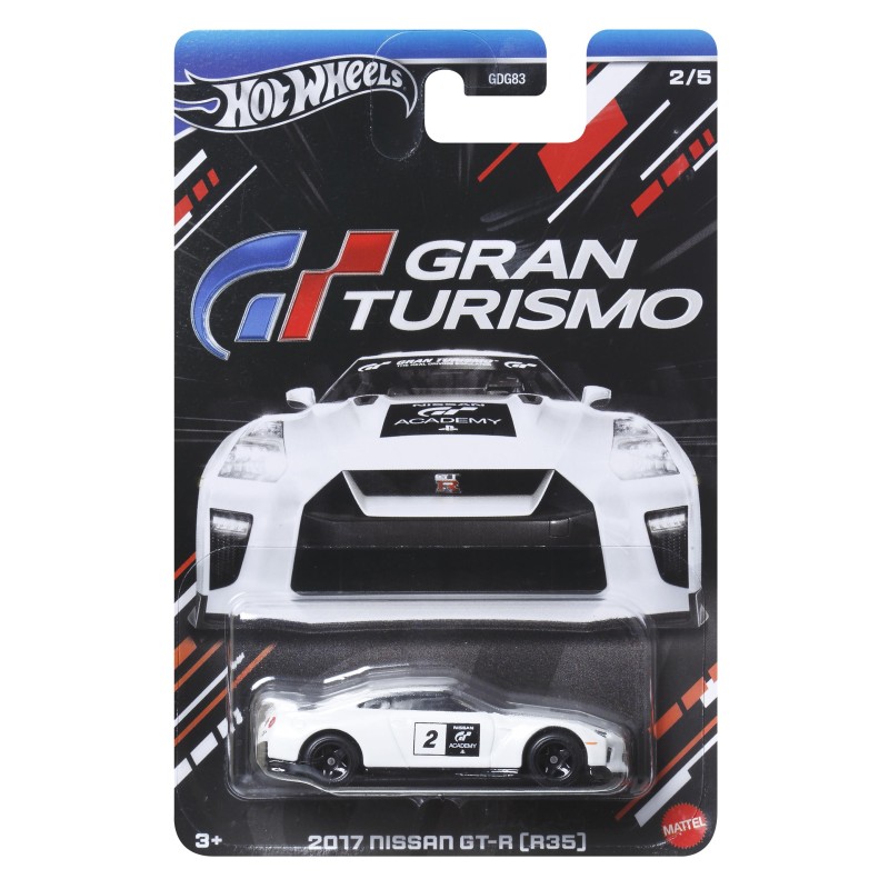 Mattel Hot Wheels - Αυτοκινητάκι Grand Turismo, 2017 Nissan GT-R R35 HRV64 (GDG83/HWR61)