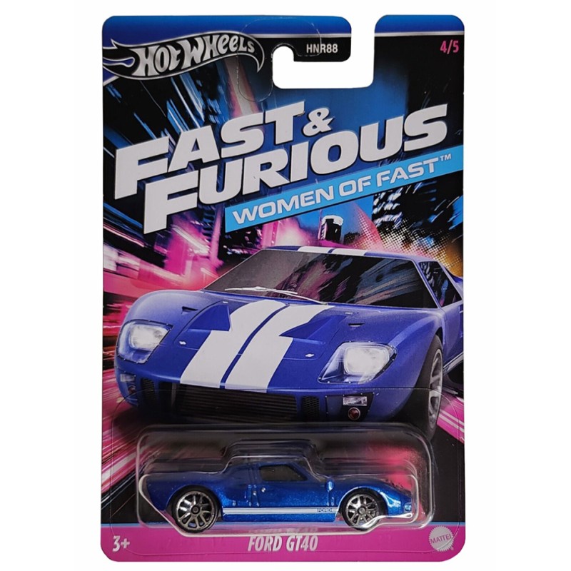 Mattel Hot Wheels - Fast And Furious, Women Of Fast , Ford Gt40 4/5 HRW39 (HNR88)