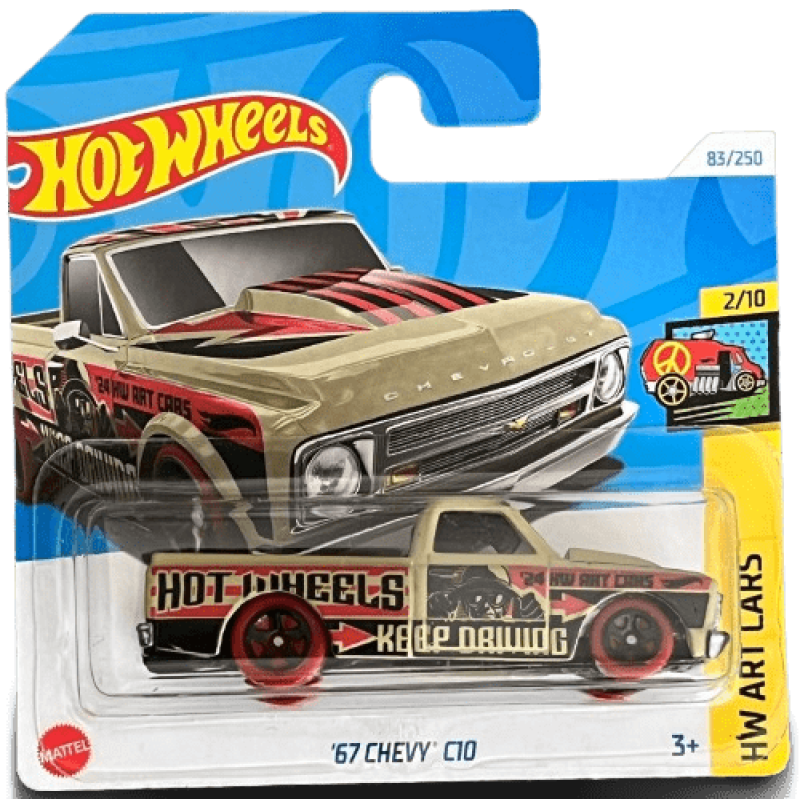 Mattel Hot Wheels - Αυτοκινητάκι HW Art Cars, ΄67 Chevy C10 (2/10) HTB72 (5785)