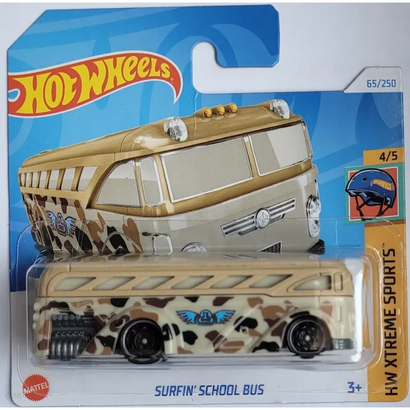 Mattel Hot Wheels - Αυτοκινητάκι HW Xtreme Sports, Surfin΄ School Bus (4/5) HTB99 (5785)