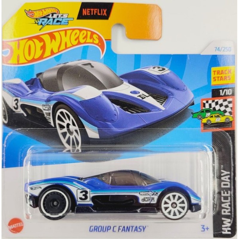 Mattel Hot Wheels - Αυτοκινητάκι HW Race Day, Group C Fantasy (1/10) HTC74 (5785)