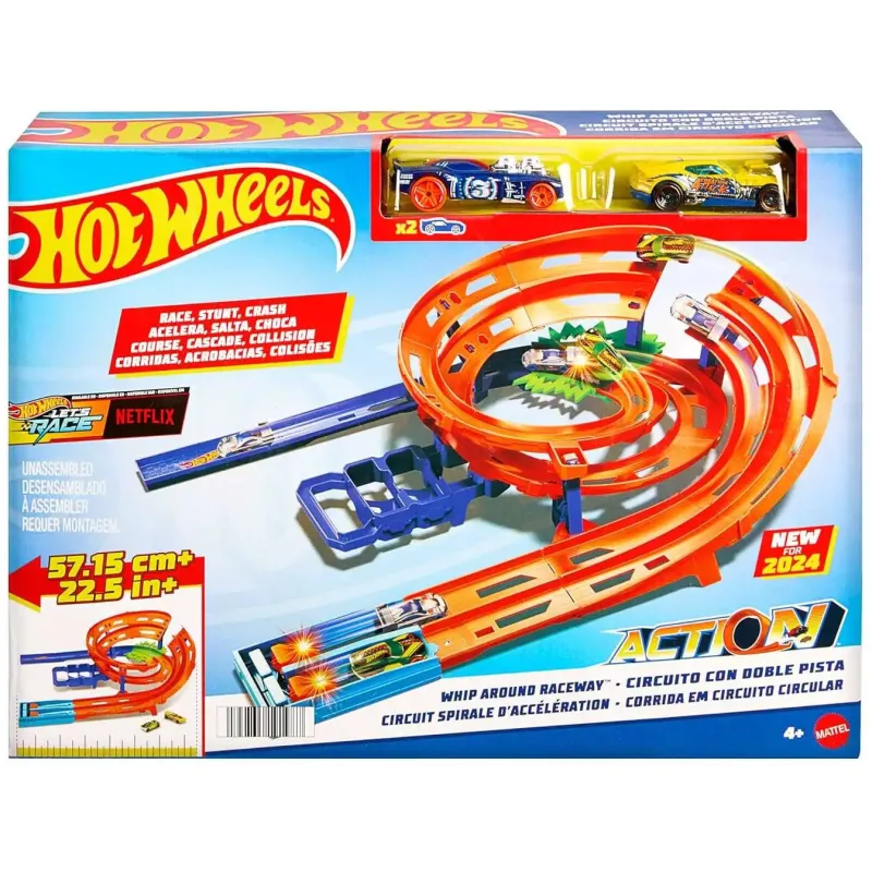 Mattel Hot Wheels - Whip Around Raceway Σούπερ Κυκλική Πίστα HTK17