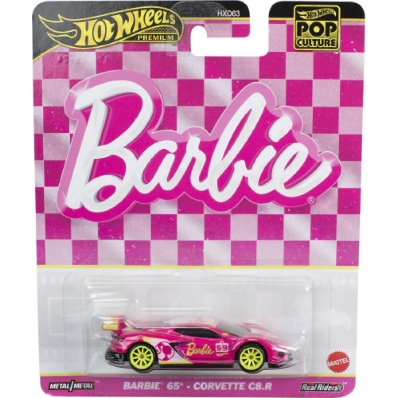 Mattel Hot Wheels - Συλλεκτικό Αυτοκινητάκι -  Barbie 65Th Corvette C8.R HVJ51 (HXD63)