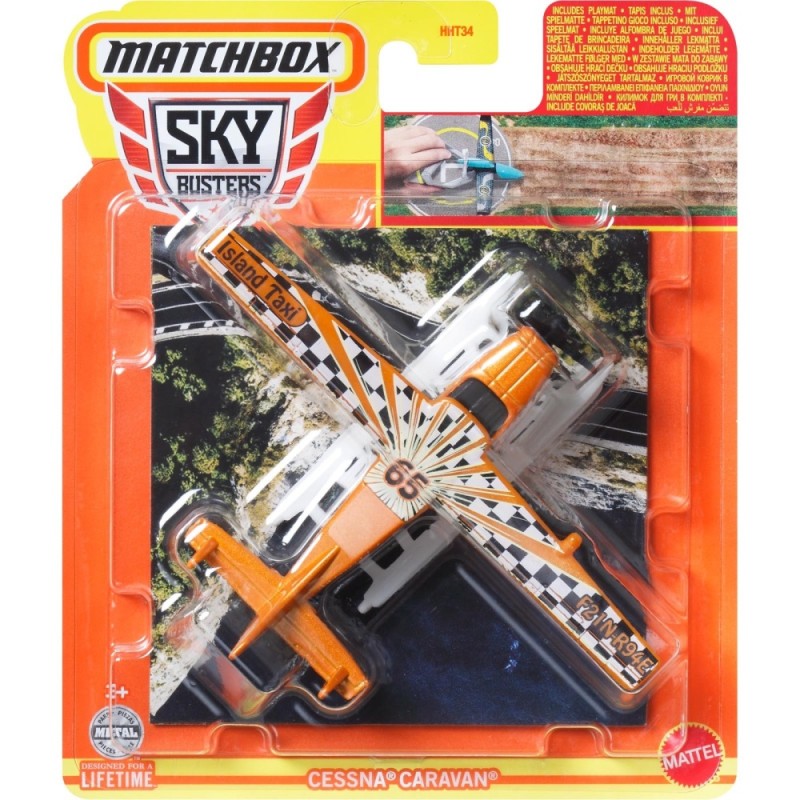 Mattel Matchbox - Αεροπλανάκι Sky Busters, Cessna Caravan (27/32) HVM45 (HHT34)
