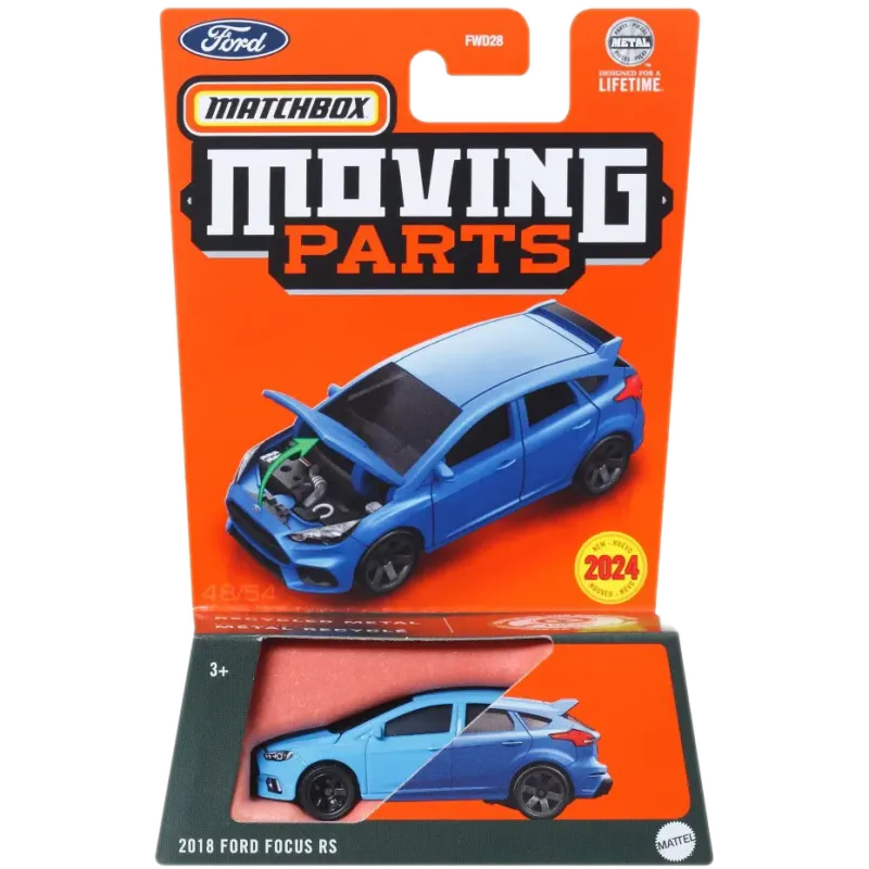 Mattel Matchbox - Moving Parts, 2018 Ford Focus RS HVM82 (FWD28)