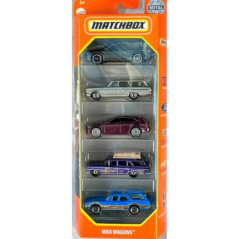 Mattel Matchbox - Αυτοκινητάκια Σετ Των 5, MBX Wagons HVT80 (C1817)