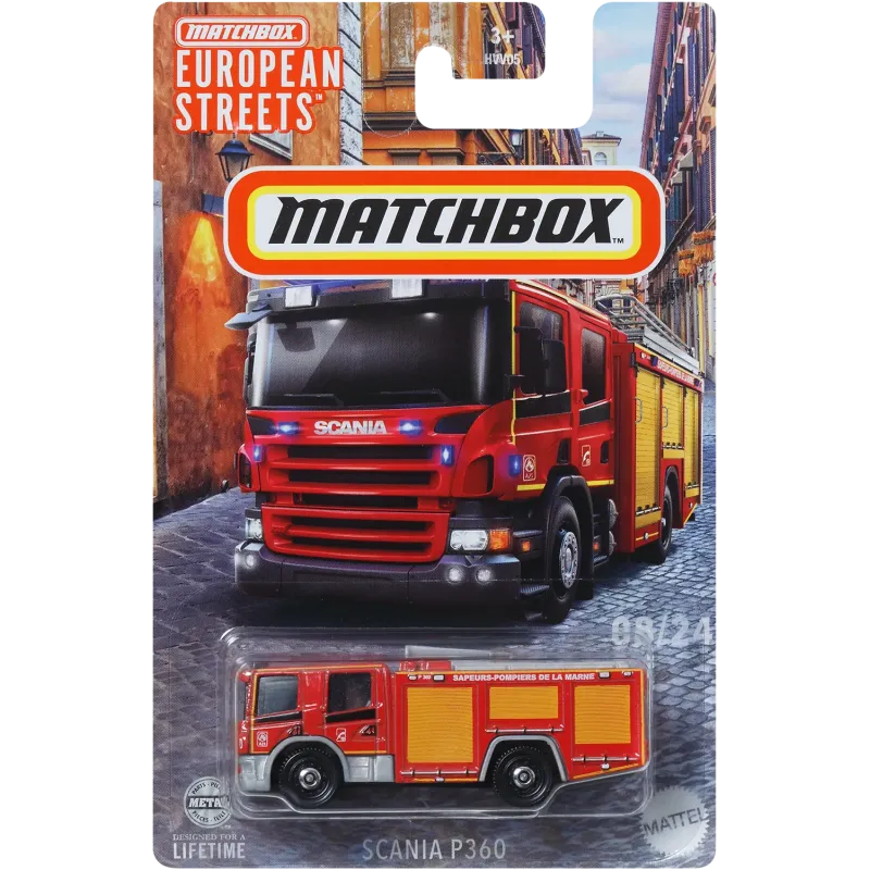 Mattel Matchbox - Αυτοκινητάκι Γερμανικό Μοντέλο, Scania P360 (2/24) HVV33 (HVV05)