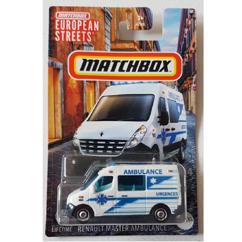 Mattel Matchbox - Αυτοκινητάκι Master Ambulance 1/64 HVV43 (HVV05)