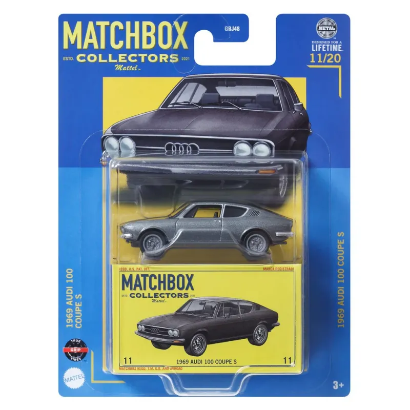 Mattel Matchbox – Collectors, 1969 Audi 100 Coupe S (11/20) HVW06 (GBJ48)