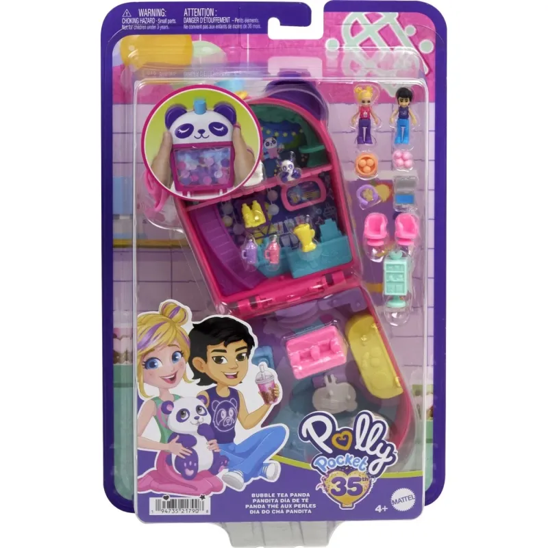 Mattel Polly Pocket - Bubble Tea Panda Compact HWN95 (FRY35)