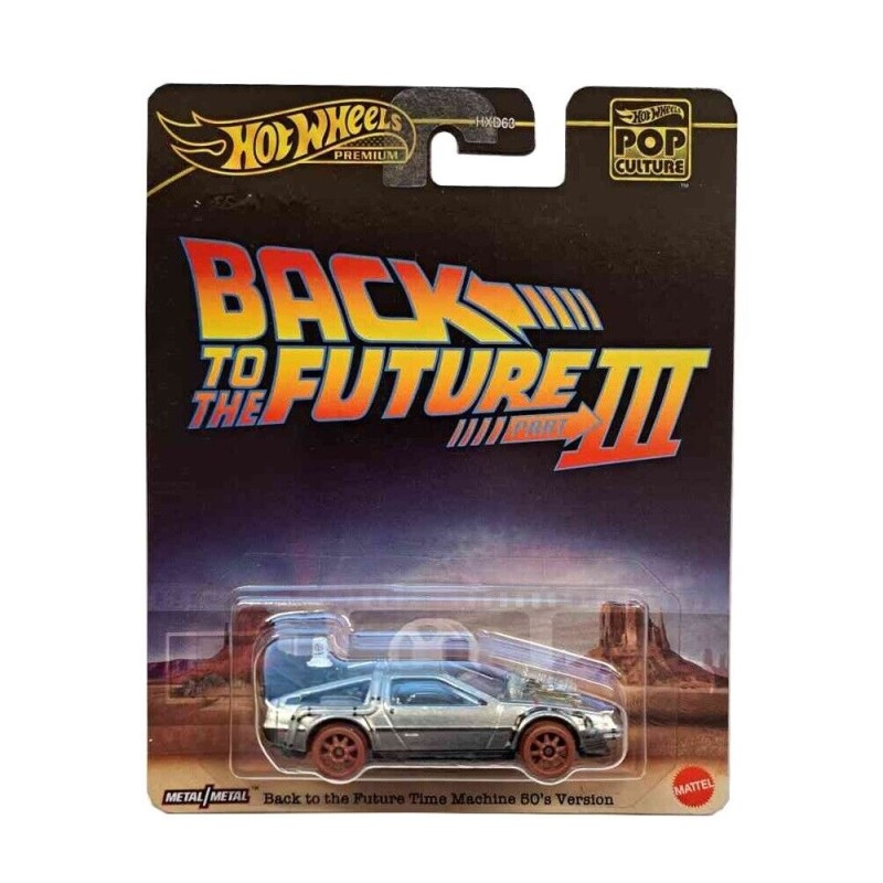 Mattel Hot Wheels - Premium Αυτοκινητάκι, Back To The Future Time Machine 50΄s Version HXD99 (HXD63)