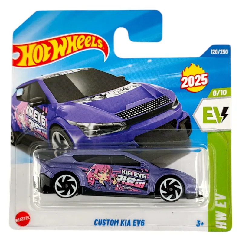 Mattel Hot Wheels - Αυτοκινητάκι HW EV, Custom Kia EV6 (8/10) HYW22 (5785)