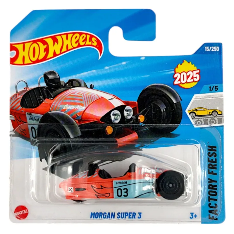 Mattel Hot Wheels - Αυτοκινητάκι Factory Fresh, Morgan Super 3 (1/5) HYX48 (5785)