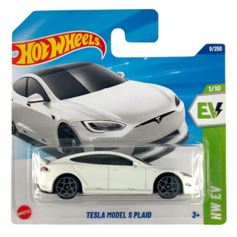 Mattel Hot Wheels - Αυτοκινητάκι HW EV, Tesla Model S Plaid (1/10) HYX58 (5785)