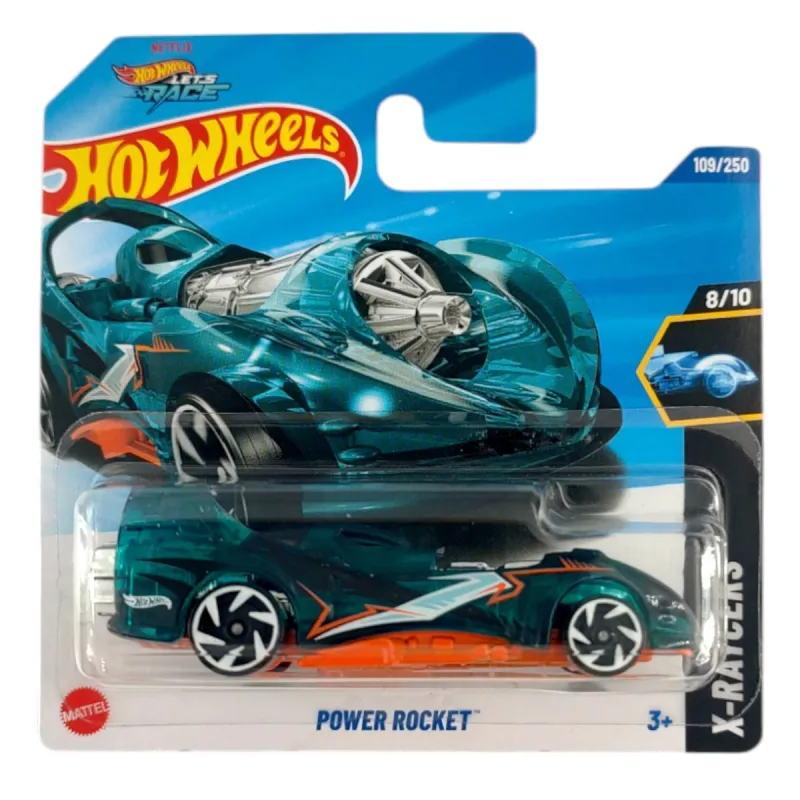 Mattel Hot Wheels - Αυτοκινητάκι X-Raycers, Power Rocket (8/10) HYY53 (5785)