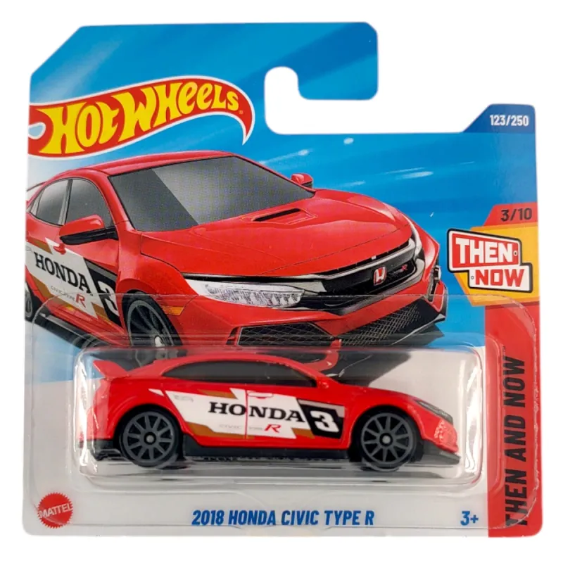 Mattel Hot Wheels - Αυτοκινητάκι HW Then And Now, 2018 Honda Civic Type R (3/10) HYY64 (5785)